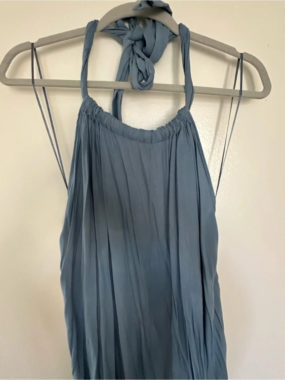 Elan Light Blue Halter Maxi Dress - Size M - Picture 7 of 12